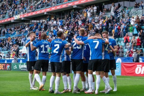 Estonians welcoming the Baltic Cup final - with a new coach and saying goodbye to a legend