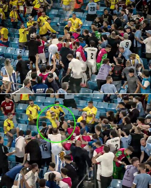 After the Copa America semi-final - a fierce conflict between D. Nunez and Colombian fans