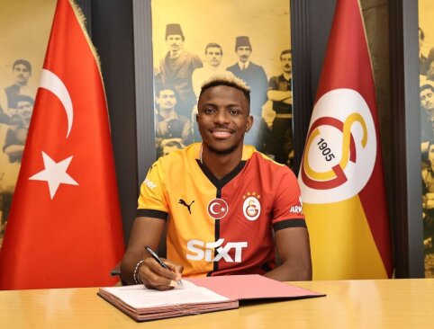 Galatasaray created a clip for V. Osimhen's presentation