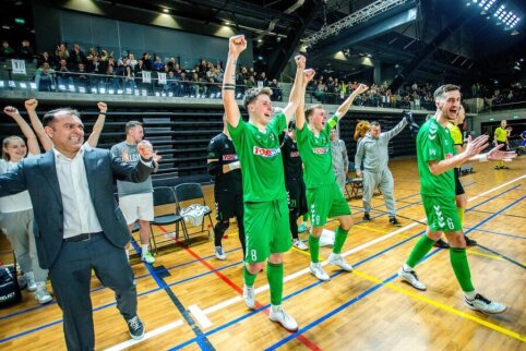 Kaunas Žalgiris won their first victory in the UEFA Futsal Champions League