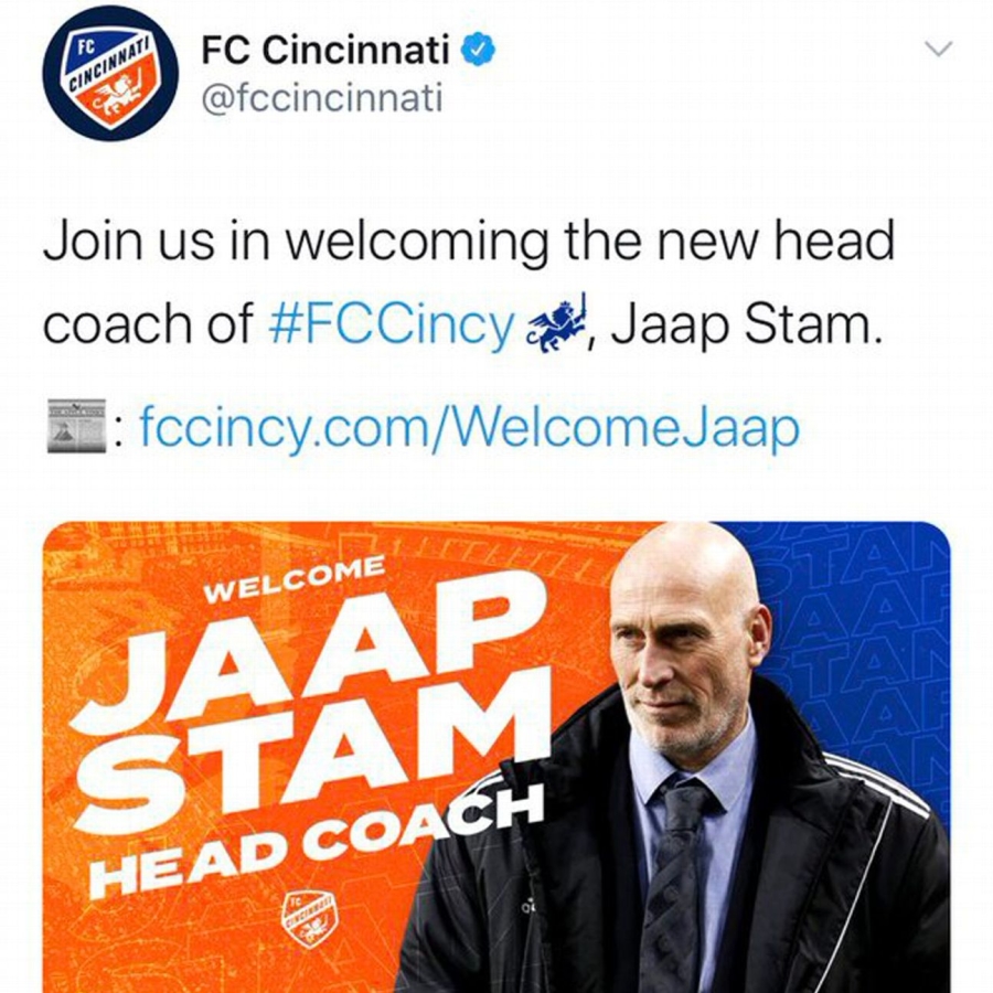 MLS clubs did not spare J. Stamas, mistaking the photo of the "Cincinnati" team