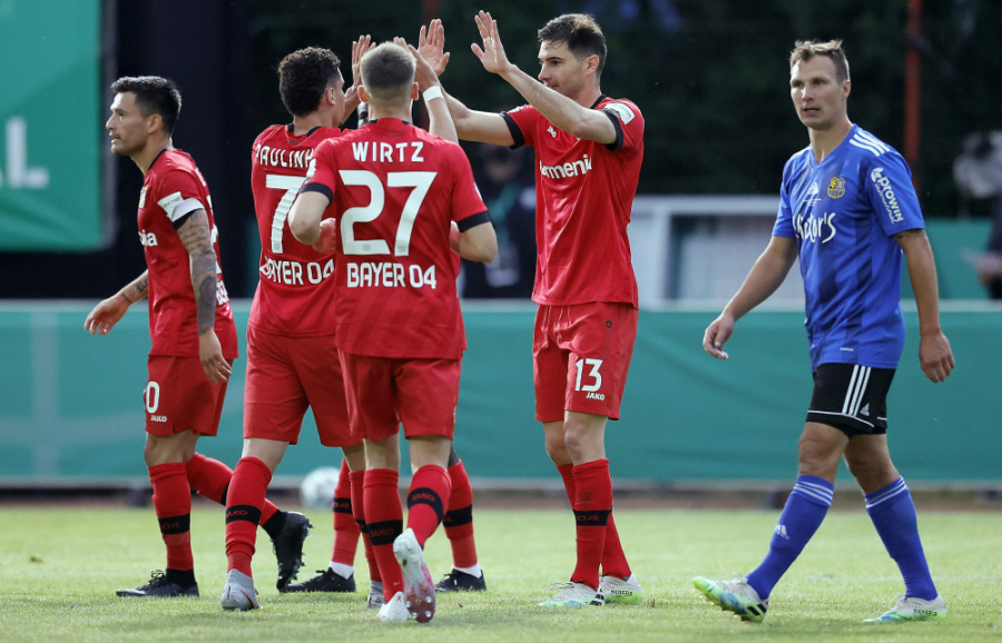 "Bayer" reached the final of the German Cup without much trouble.