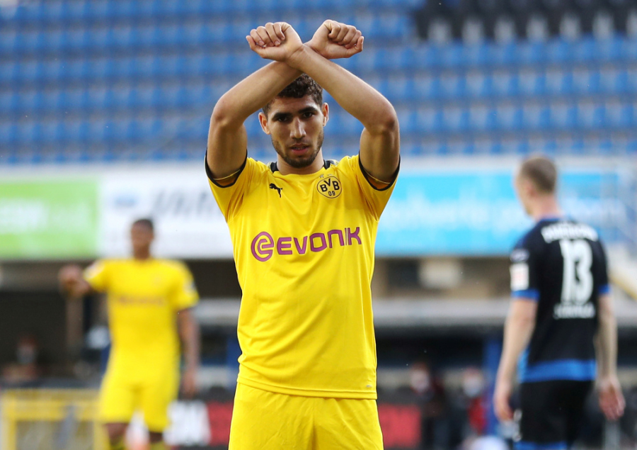 Official: A. Hakimi shook hands with "Inter"