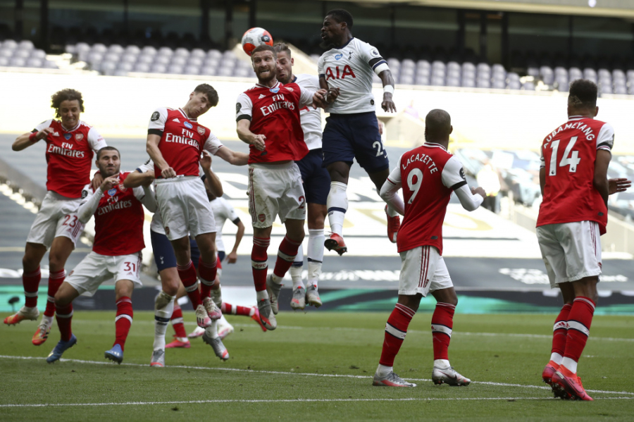 "At the end of the match, "Tottenham" defeated "Arsenal"