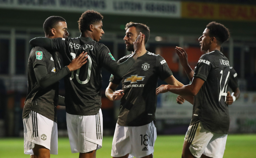 "Man Utd" advanced to the next stage of the English league cup