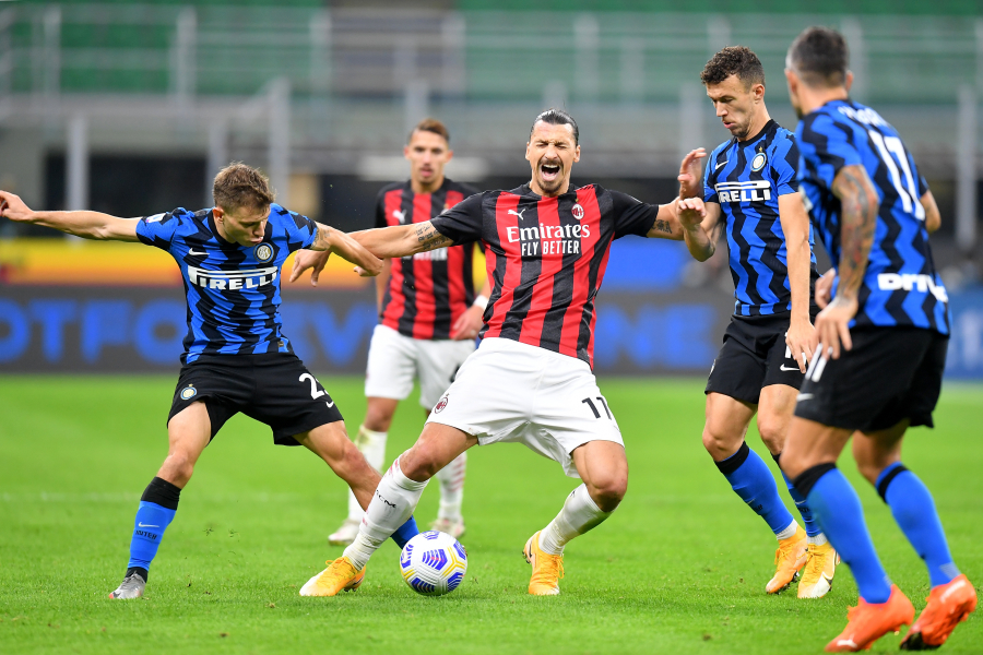 Z. Ibrahimovic led "AC Milan" to victory in the city derby.