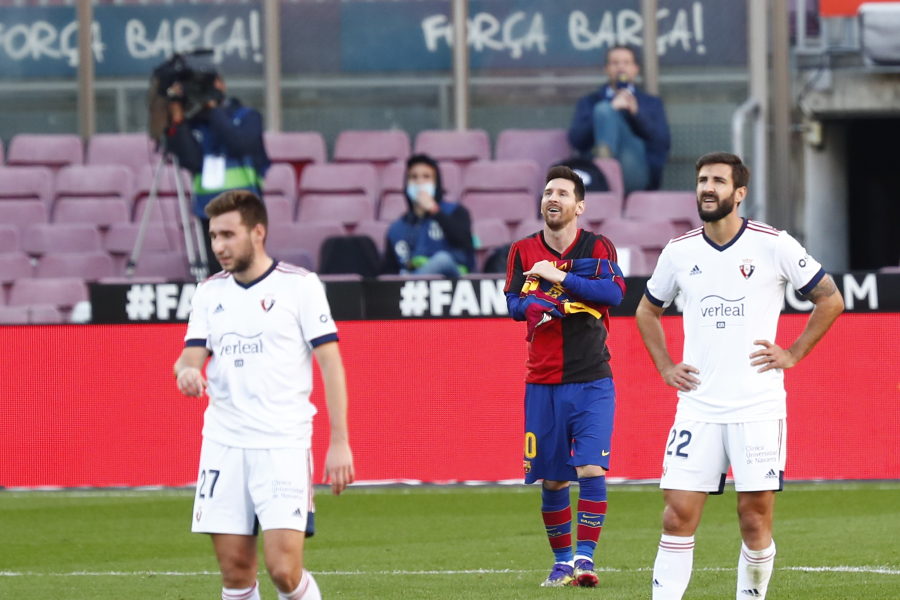 "Barca" defeated "Osasuna" at home