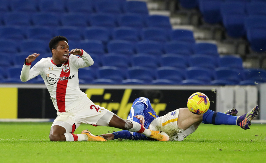 "Southampton" defeated "Brighton" at the end of the match.