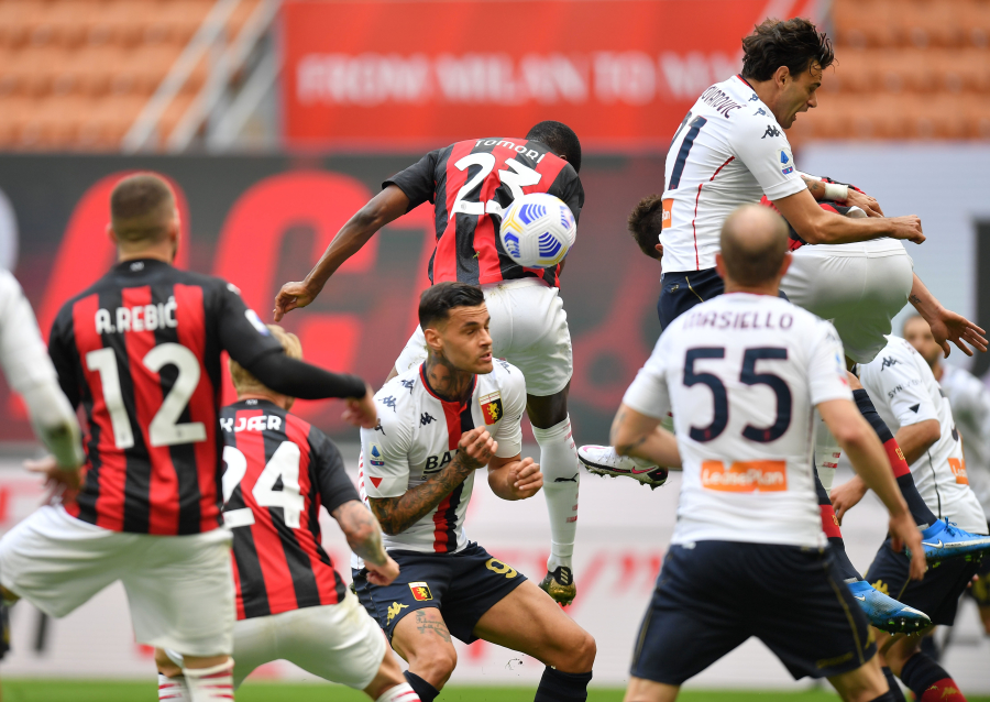 "Milan" struggles to victory against "Genoa"