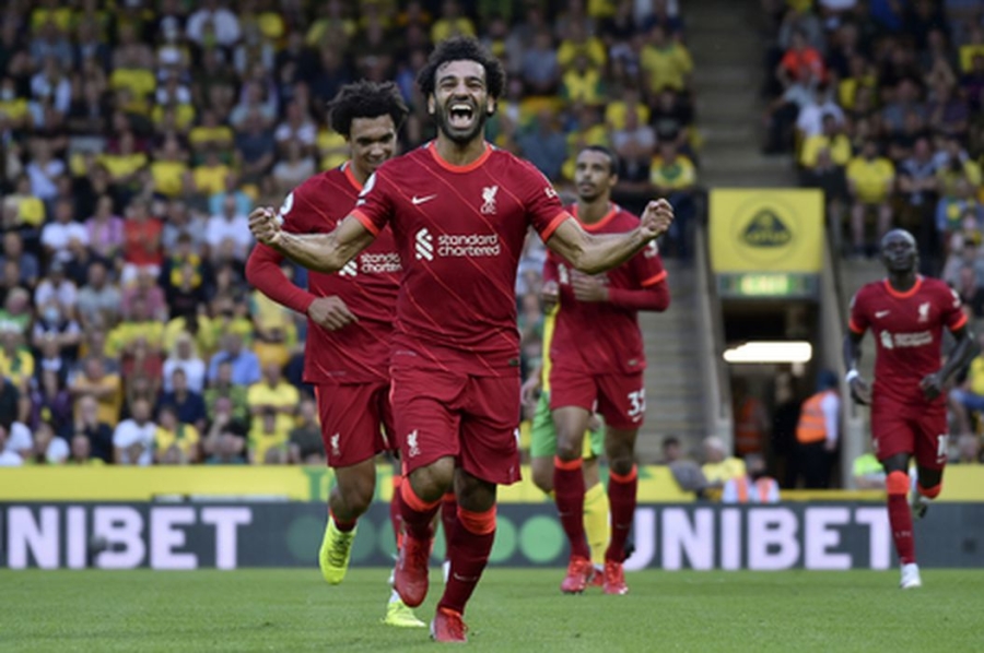 M. Salah leads Liverpool to a confident victory against Norwich to start the season