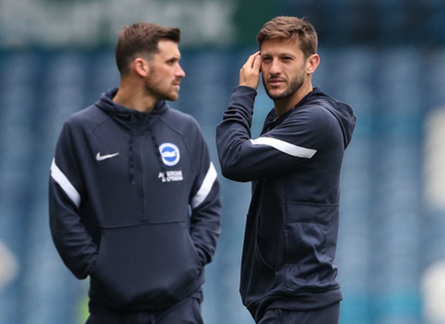 "Playing coach A. Lallana will temporarily take over the reins of "Brighton""