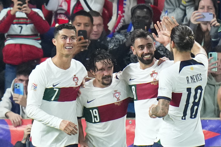 Nations League: "Man United" trio secure a stunning victory over the Portuguese