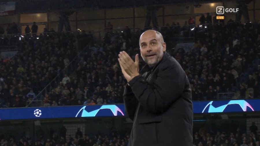 See: P. Guardiola's reaction after another E. Haaland goal.