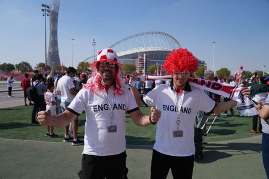 English fans in Qatar captured an unprecedented achievement