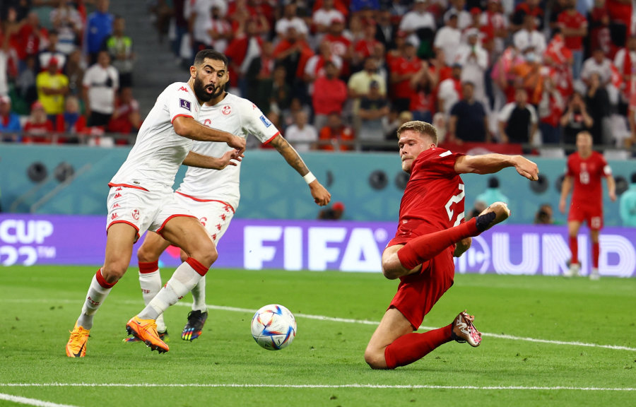 The first goalless draw: Denmark and Tunisia separated without goals