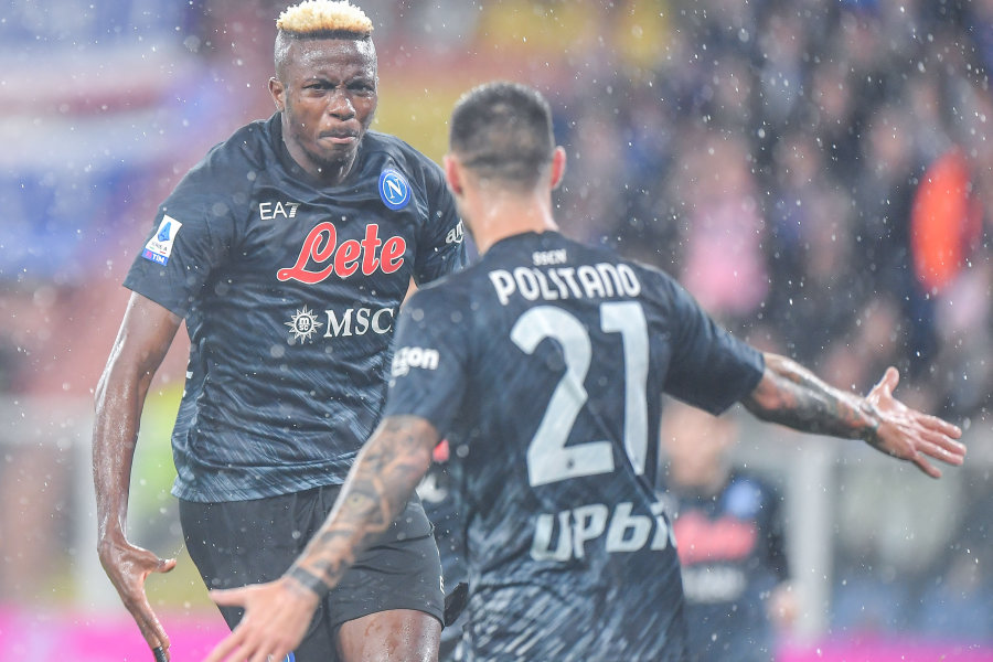 Napoli" won a victory against "Sampdoria" away from home by a score of eleven