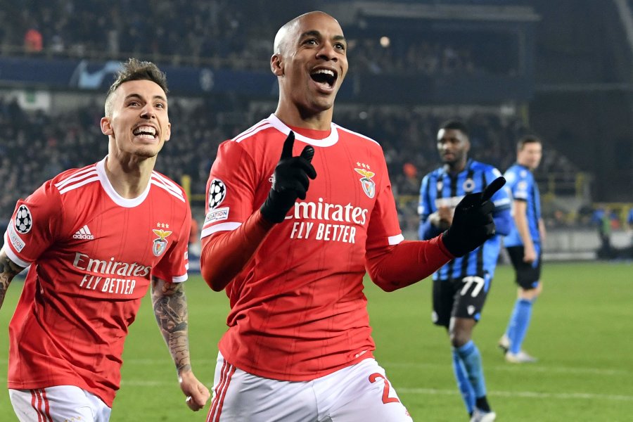 Benfica" defeated the "Brugge" team in the first round of the round of 16