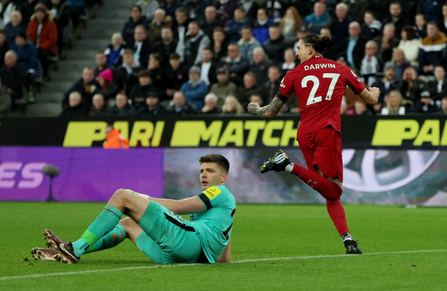 Liverpool" crushed the remaining "Newcastle" footballers in the away game