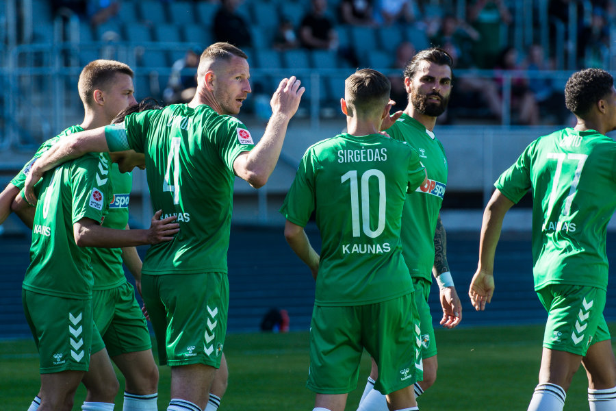 The second leg winners "Kauno Žalgiris" avoided a crushing defeat against "Lech