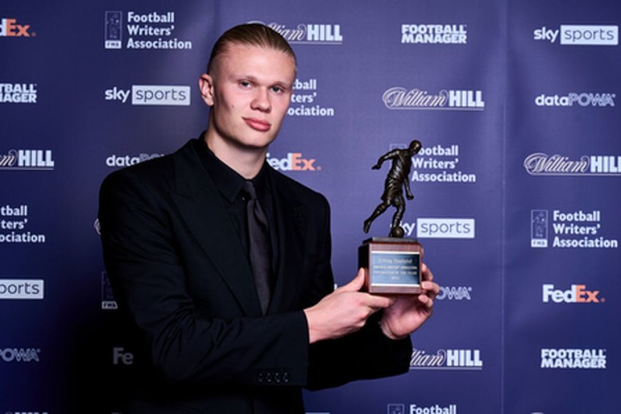 E. Haaland won the FWA Player of the Year award