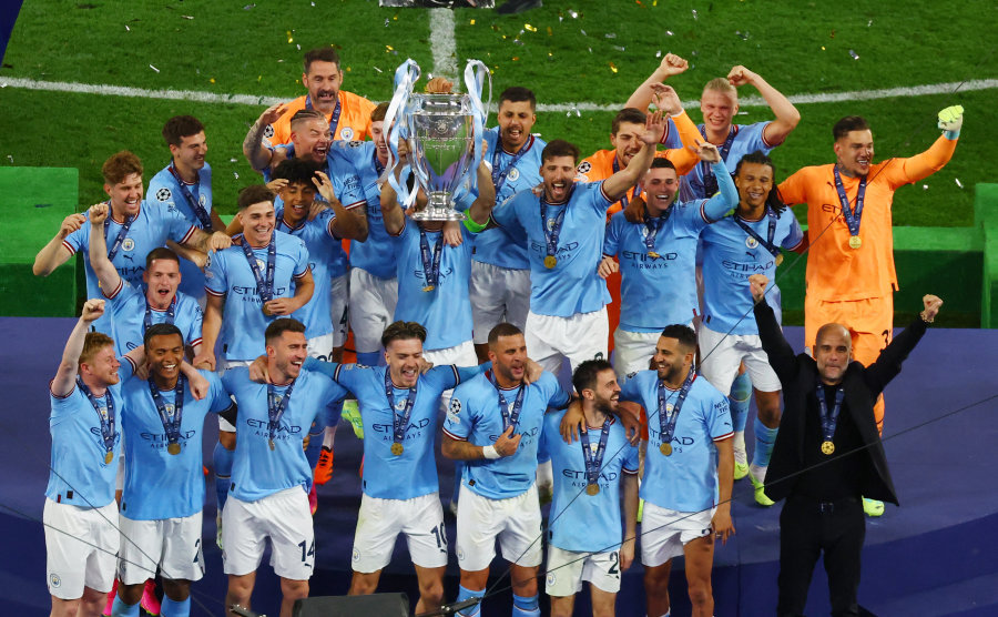 In the Champions League final - an historic triumph for "Man City