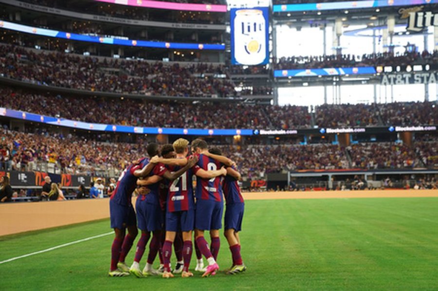 In the 'El Clasico' match - a stunning victory for Barcelona