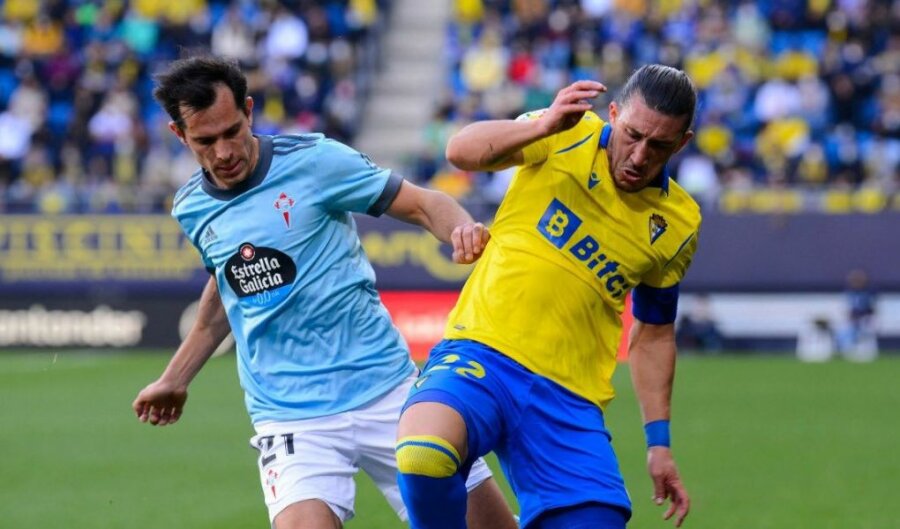 In Spain, "Celta" and "Cadiz" shared a point