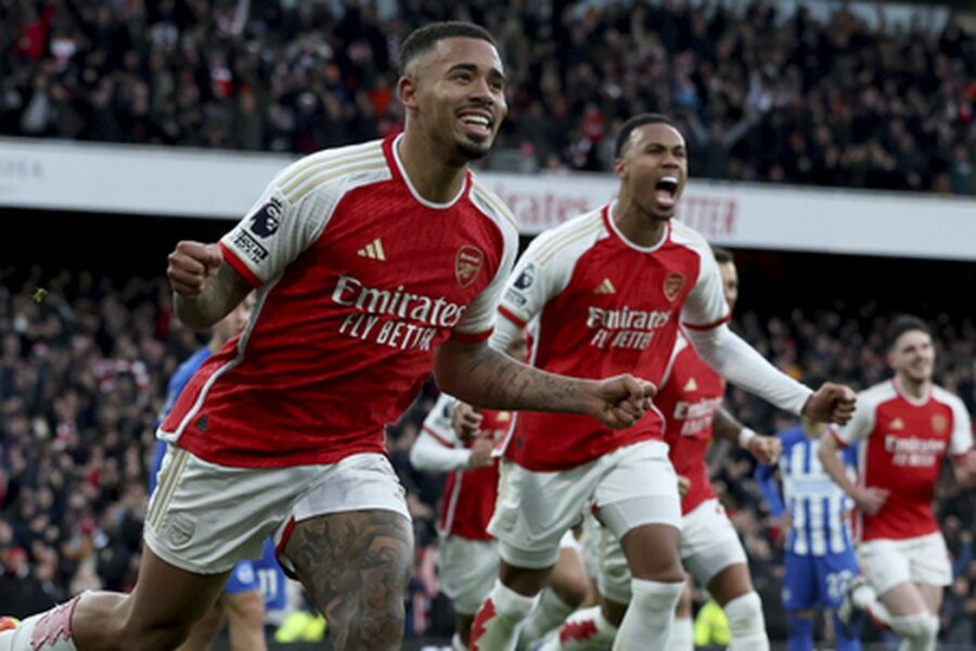 At the top of the Premier League - Arsenal defeated Brighton team