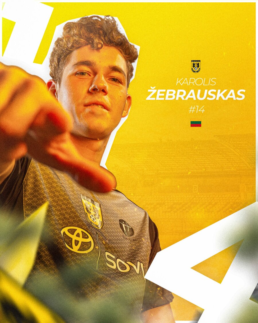 The third newcomer of FC "Šiauliai" - K. Žebrauskas