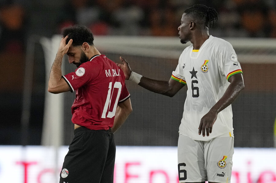 In the Africa Cup of Nations - Egypt's draw with Ghana and M. Salah's injury