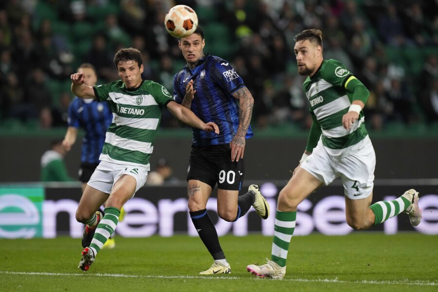 In the UEFA Europa League, Sporting and Atalanta parted ways amicably