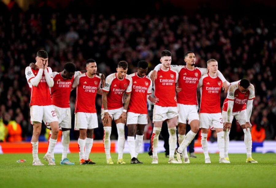 Arsenal, exhausted from 11 penalty shootout, secures victory in the Champions League quarterfinals