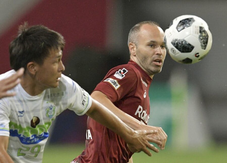 A. Iniesta still playing in debt in Japan