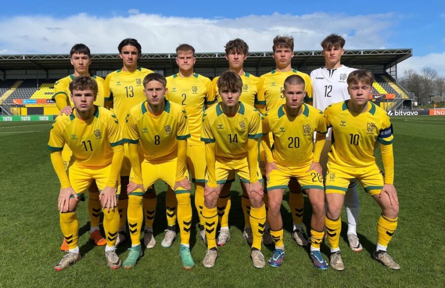 Lithuanian U-19 national team defeated Estonia's peers in the Baltic Cup semi-final