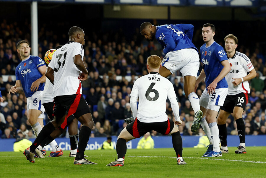 Everton snatched a point in the match against Fulham