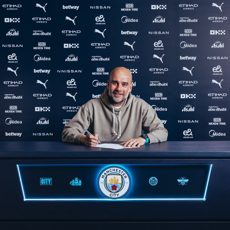 Official: P. Guardiola has once again linked his future with Manchester City