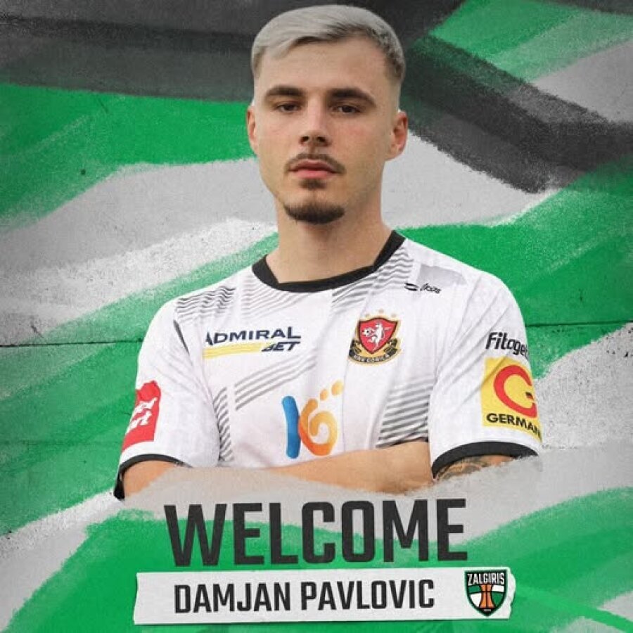 DEFENDER D. Pavlovičius JOINS THE KAUNAS ŽALGIRIS CLUB