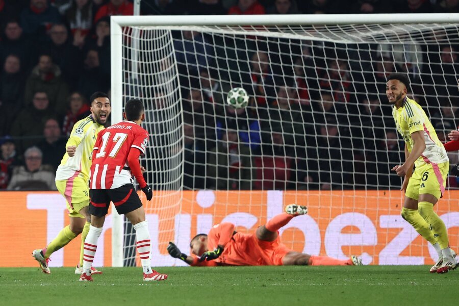 Another Italian victim: Juventus suffered a setback from PSV in the Champions League during extra time.